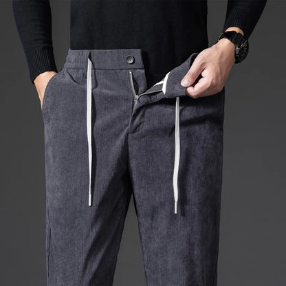 Casual Corduroy Oversized Trousers