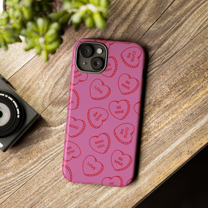 iPhone Case - Valentine Candy Heart Tough Case