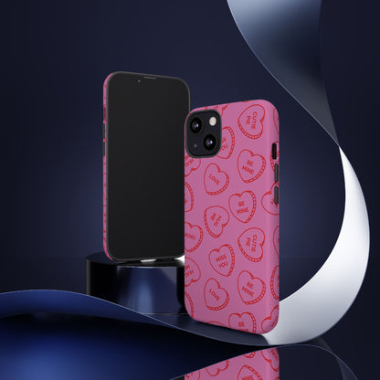 iPhone Case - Valentine Candy Heart Tough Case