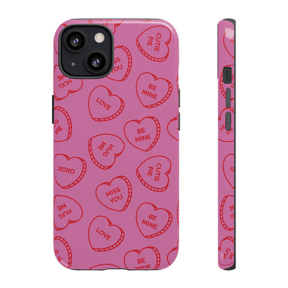 iPhone Case - Valentine Candy Heart Tough Case