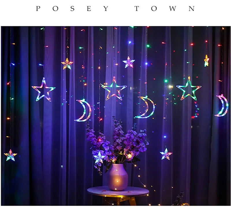 Moon Star Curtain Lights