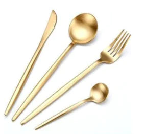 Gold Cutlery Set Stainless Steel