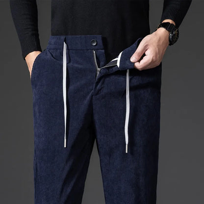 Casual Corduroy Oversized Trousers